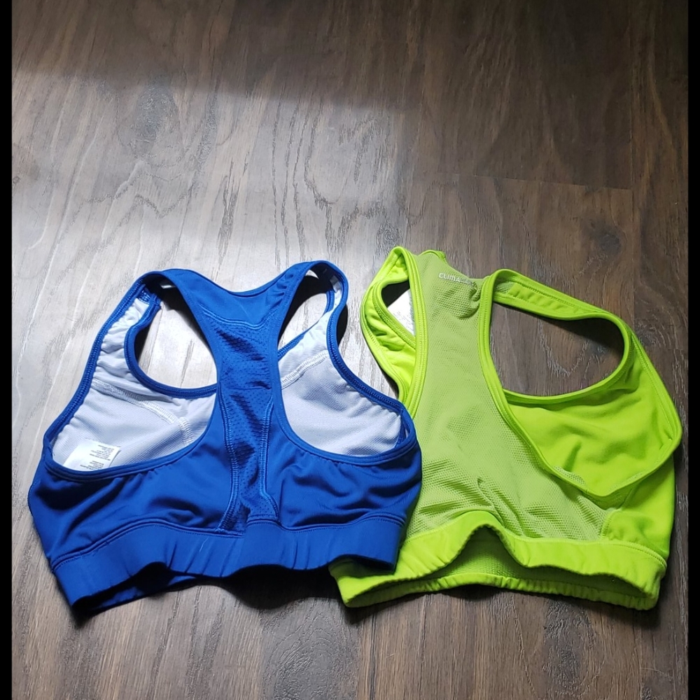 Two Adidas Techfit size small sports bras bundle - Picture 2 of 6
